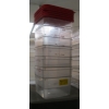 Image 1 : 6 PLASTIC CONTAINERS W/LIDS - 6 & 8 QT