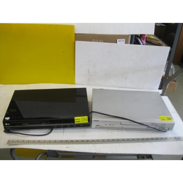 LG BLUERAY DVD PLAYER & A MALATA DVD PLAYER