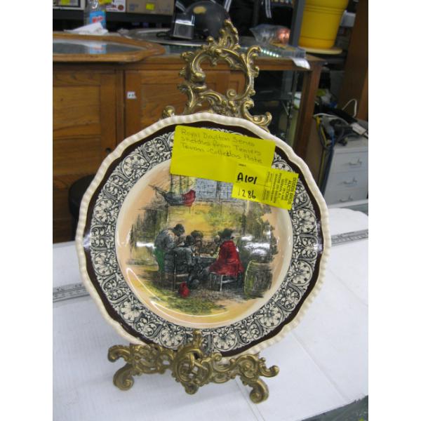 ROYAL DOULTON PLATE & STAND