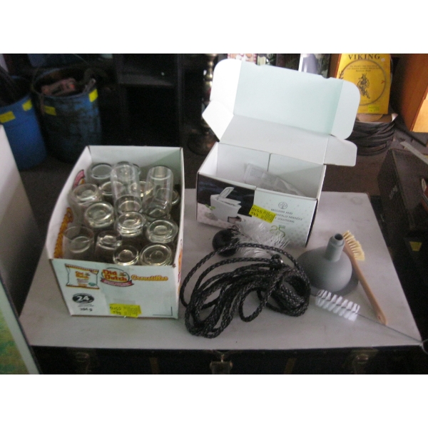 2 BOXES OF MISC. GLASSES, MAINTENANCE KIT, ETC.