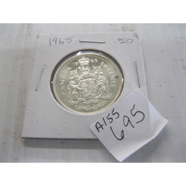 1965 CDN 50 CENT PIECE