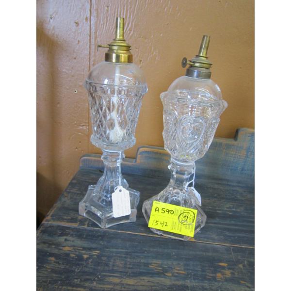 2 OIL LAMPS