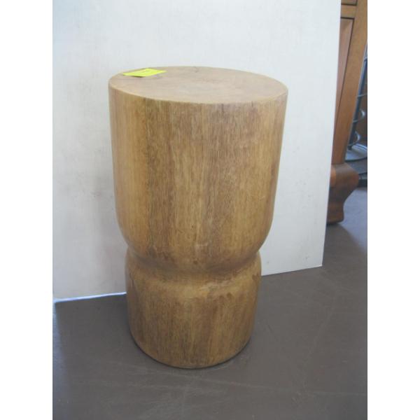 CARVED WOOD STOOL