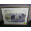 Image 1 : FRAMED PRINT OF WATER BUFFALOS BY EVA GREEN