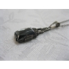 Image 2 : 1950s STERLING SILVER BLACK ALASKA DIAMOND MARCASITE NECKLACE