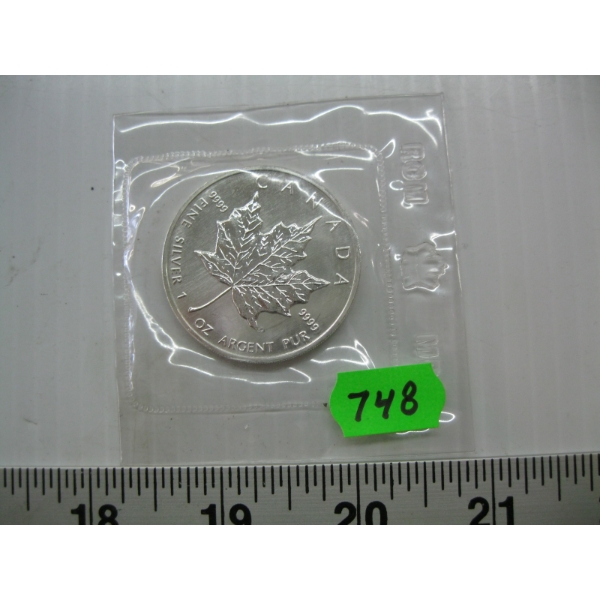 1989 1 OZ. .999 SILVER COIN (TAX EXEMPT)