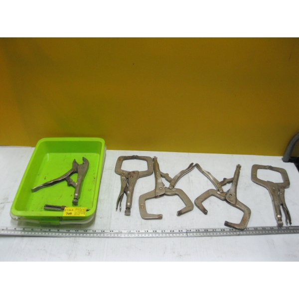 SM. LOT OF VICE GRIP CLAMPS