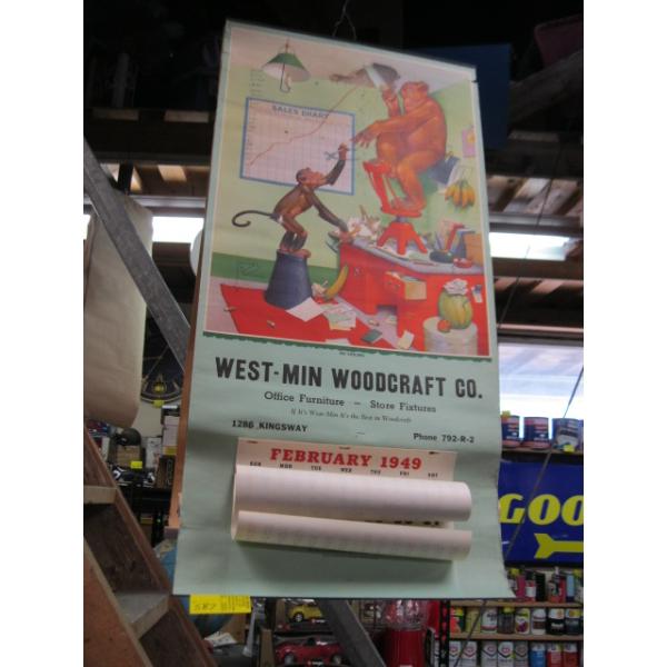 VINTAGE CALENDARS - 1949, 1951, 1952, 1953