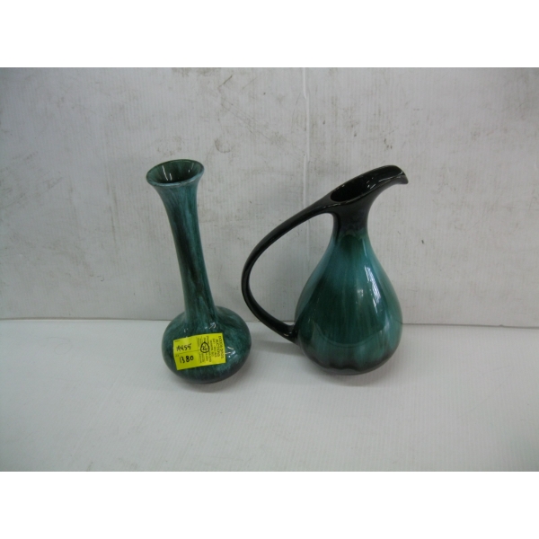 2 BLUE MOUNTAIN POTTERY VASES