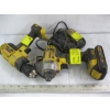Image 1 : DEWALT 20V CORDLESS IMPACT GUN, DRILL, CHARGER & BATTERY