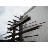 Image 1 : 4 SHELVES OF STEEL, TUBING, PIPE, NOT I BEAM ON VERY TOP