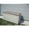 Image 1 : PLASTIC GARDEN STORAGE BOX W/MISC. CONTENTS