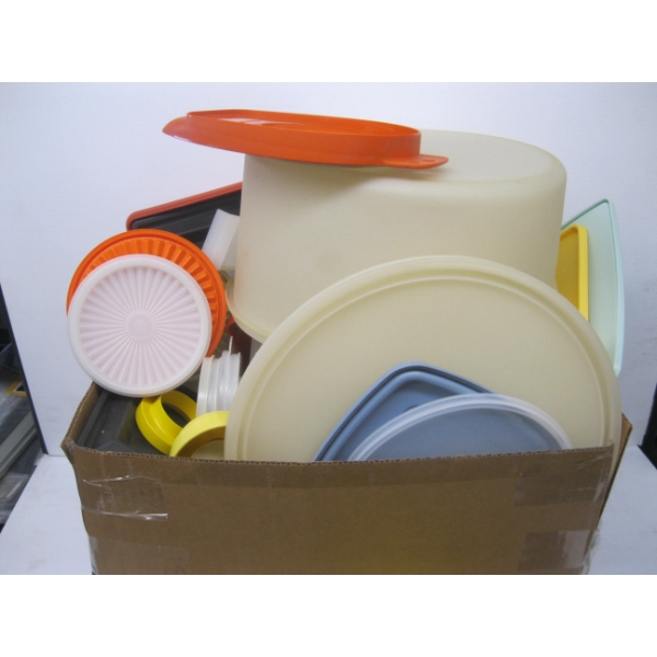 TUPPERWARE CONTAINERS, LIDS, ETC.