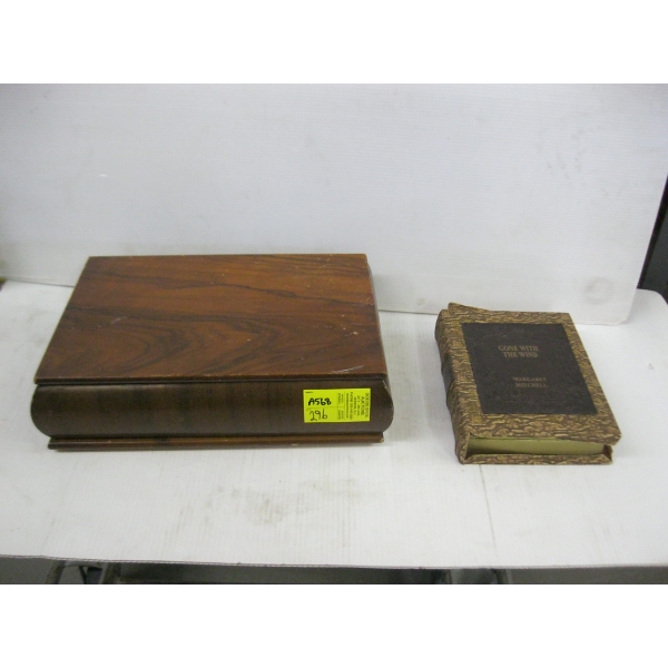 FAKE BOOK BOX & WOODEN BOX