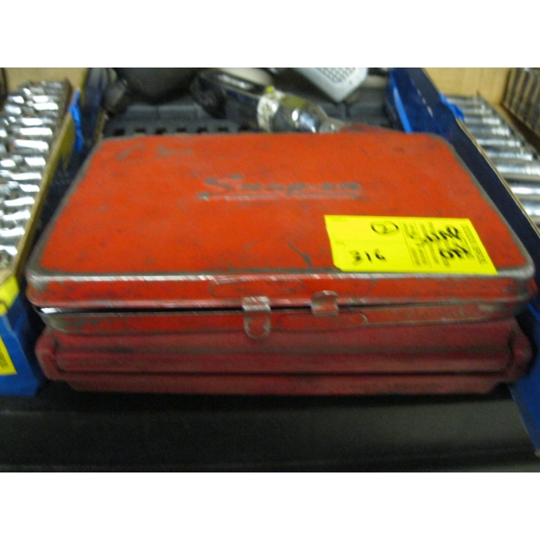 2 SNAP ON 1/4" DRIVE SOCKET SET & A GASKET PUNCH SET