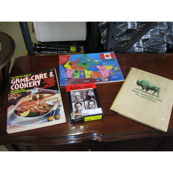 ALCATRAZ CARDS, MANITOBA BOOK, ETC.