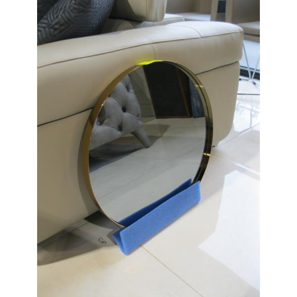 BRASS FRAMED 51CM ROUND MIRROR