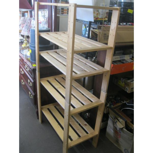 WOODEN SHELF UNIT