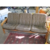 Image 4 : TEAK FRAMED 4 PIECE MCM SOFA, CHAIR, LOVESEAT & STOOL