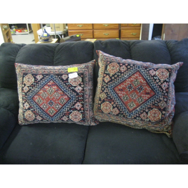 2 PERSIAN RUG PILLOWS