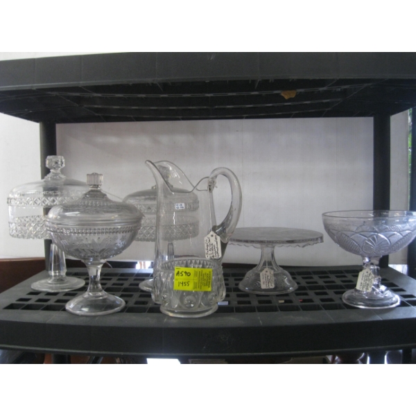 ASST. VINTAGE GLASSWARE