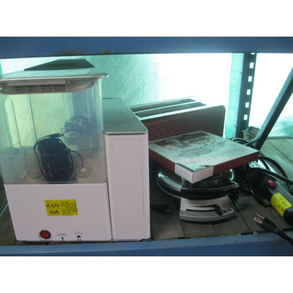 MISC. WAFFLE MAKER, TOASTER, HEAT GUN, ETC.