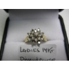 Image 3 : LADIES 14KT DIAMOND CLUSTER RING W/A $1,860, SZ 5 3/4