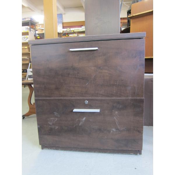 WOODEN LATERAL FILING CABINET