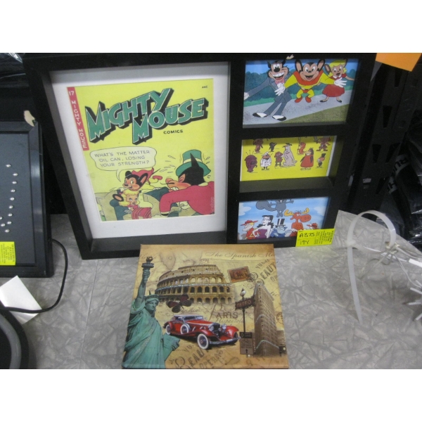MIGHTY MOUSE FRAMED COMIC & DECORATIVE BOX