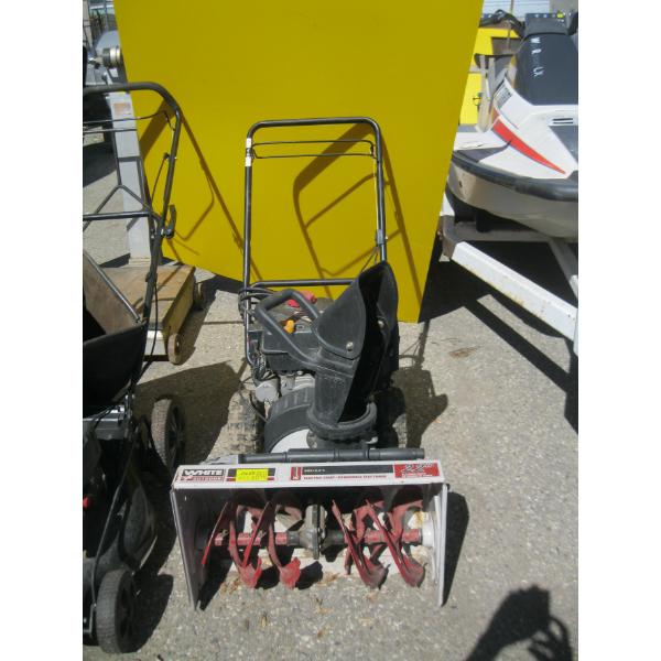 WHITE 22" DUAL STAGE SNOWBLOWER