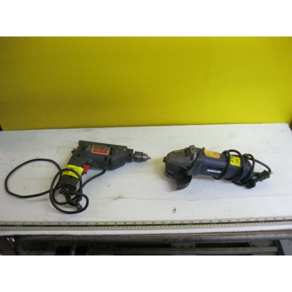 MASTERCRAFT ANGLE GRINDER & SKILL DRILL