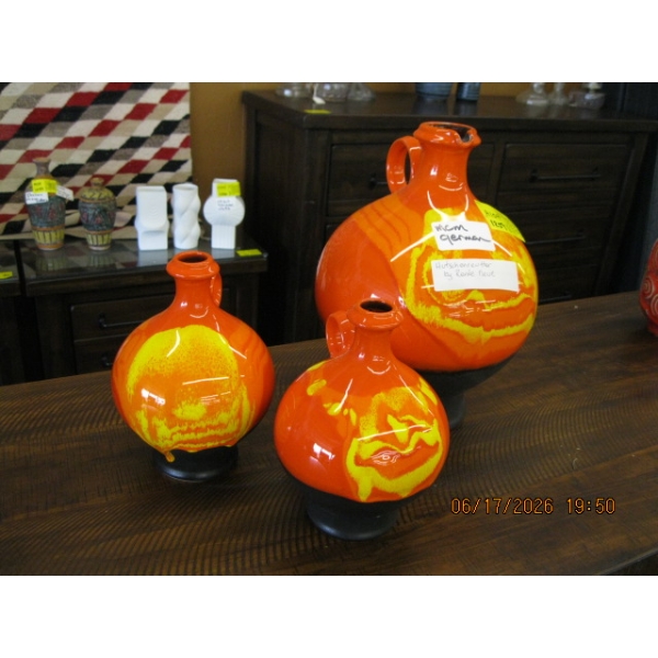 3 GERMAN MCM VASES, BY RENEE NEVE