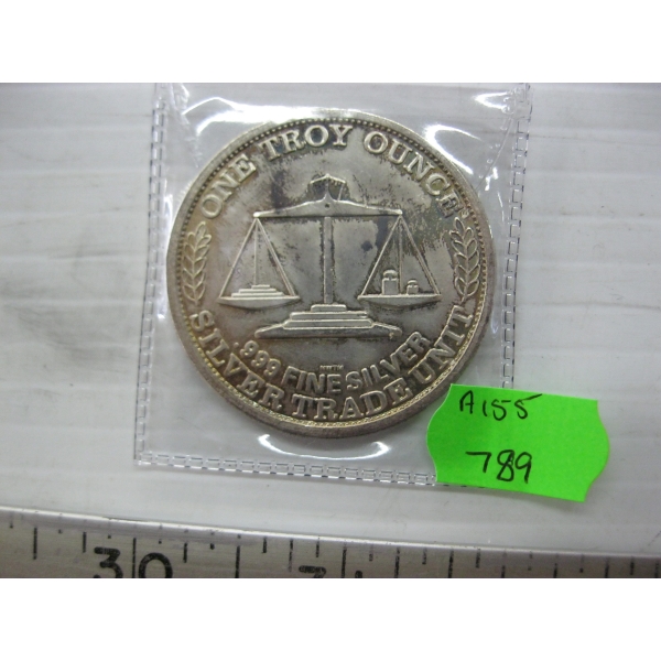 1 TROY OZ. .999 SILVER ROUND - TRADE UNIT (TAX EXEMPT)