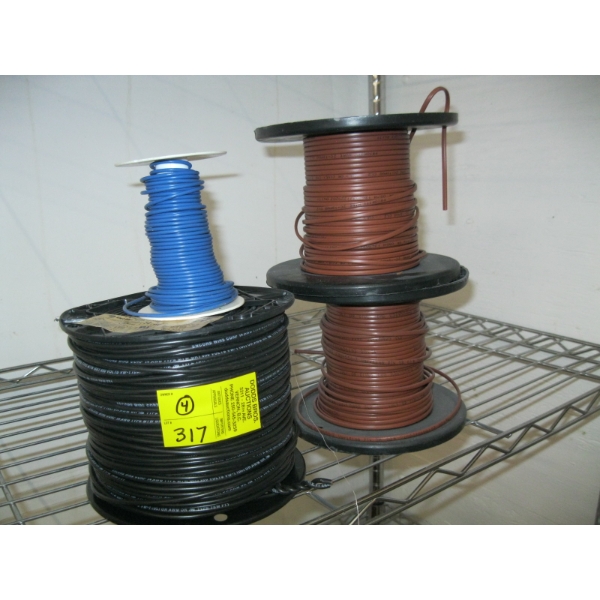 4 ROLLS OF ELECTRICAL WIRE