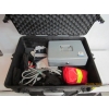 Image 1 : PLASTIC BOX W/MISC. METAL LOCKBOX, ASST. FITTINGS, ETC.