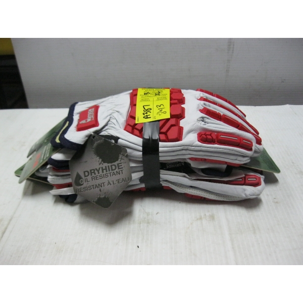 3 PAIR OF SZ XL LEATHER GLOVES
