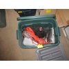 Image 1 : BIN OF MISC. 12V AIR COMPRESSOR, TROUBLE LIGHTS, ETC.