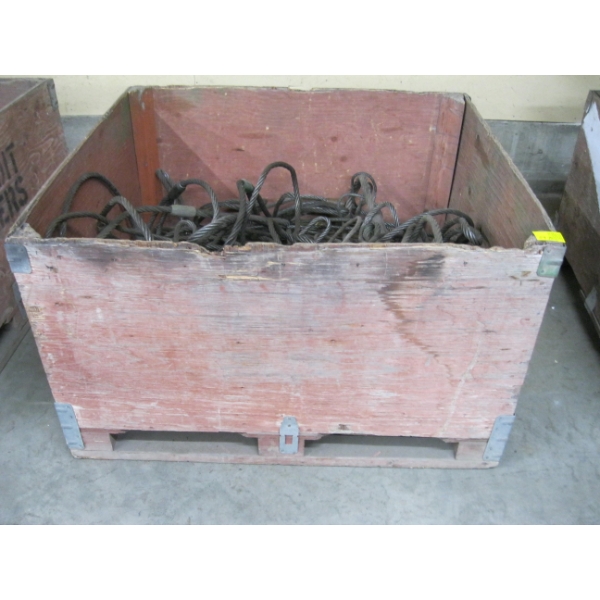 APPLE BIN W/ASST. CABLE SLINGS