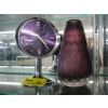 Image 1 : PURPLE BIG BEN CLOCK & A PURPLE GLASS VASE