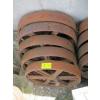 Image 2 : 5 HEAVY CAST IRON WHEELS