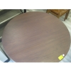 Image 2 : ROUND DARK WOOD DINING TABLE