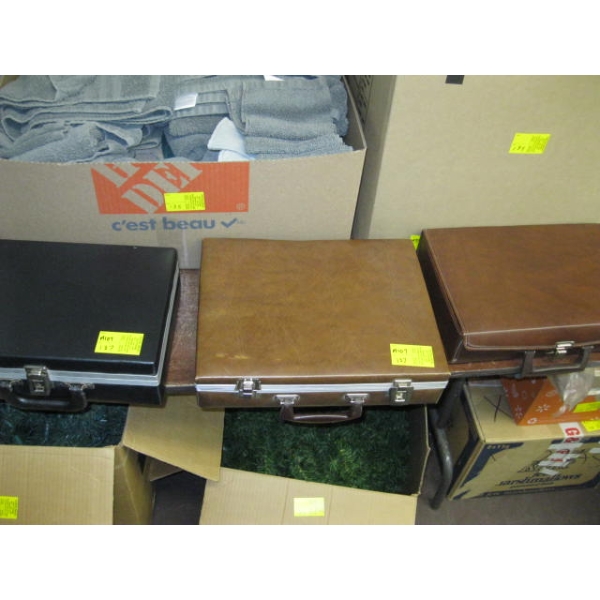 3 CASSETTE TAPE CASES W/CASSETTES