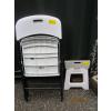 Image 1 : 2 FOLDING CHAIRS & A FOLDING STOOL