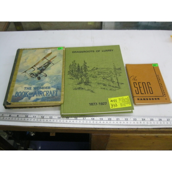 3 BOOKS - GRASS ROOTS OF LUMBY, ETC.