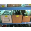 Image 1 : 3 WOODEN CRATES OF GLASS BOTTLES & CANNISTERS