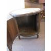 Image 3 : ROUND MARBLE INLAID END TABLE