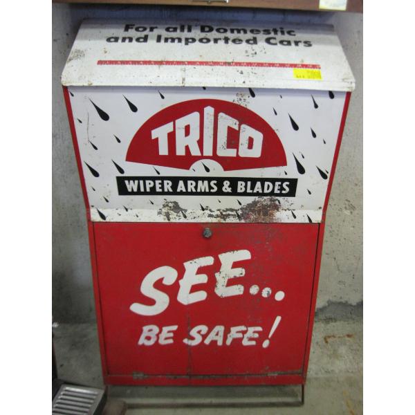 TRICO WIPER BLADE CABINET W/MISC. CONTENTS