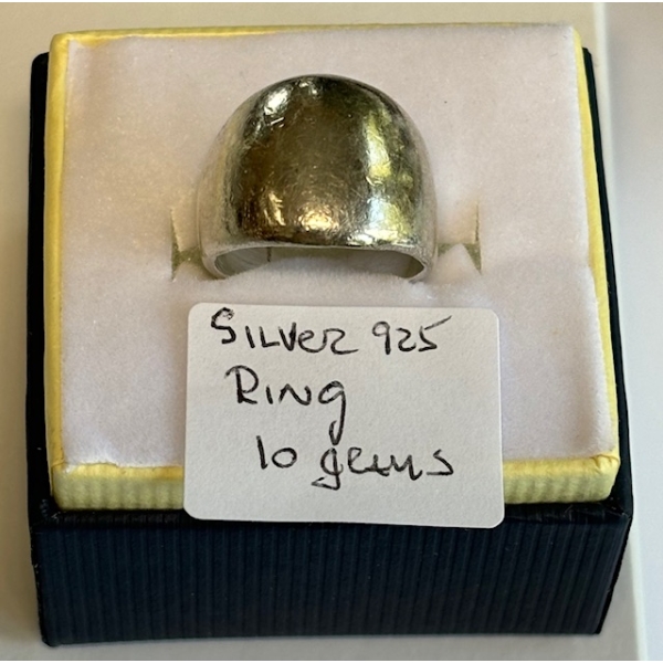 SZ 6 SILVER .925 RING, 10G