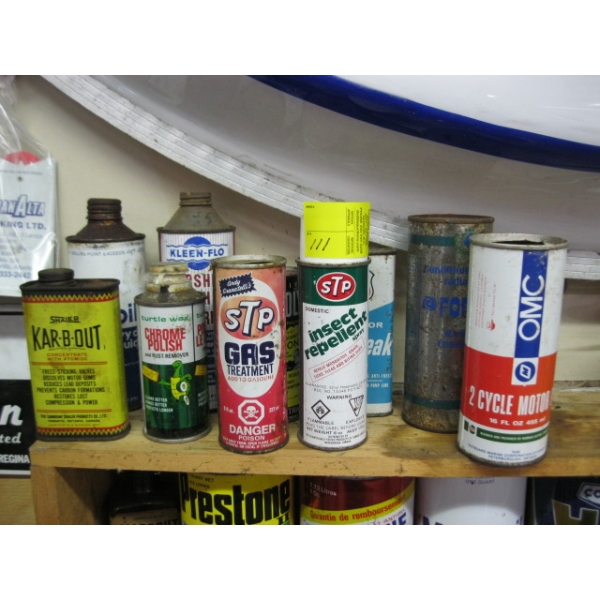 VINTAGE OIL TINS