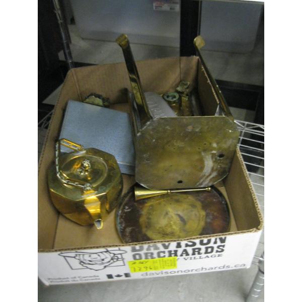 DECORATIVE BRASSWARE, TEAPOT, ETC.